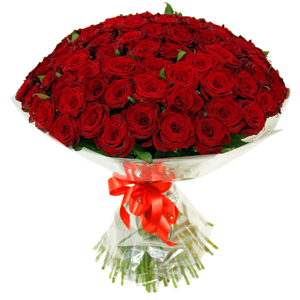 Букет из 101 красной розы