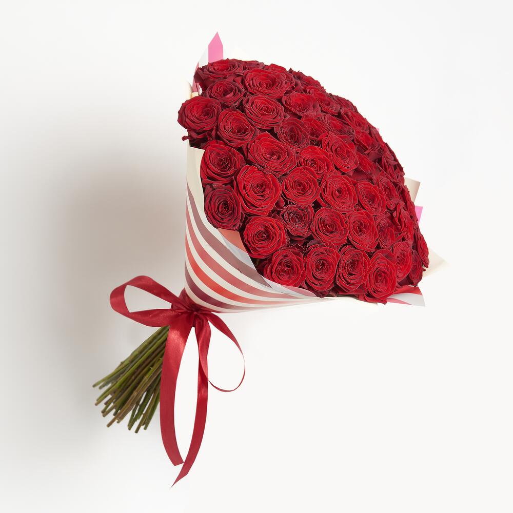 Букет мечты: 51 красная роза