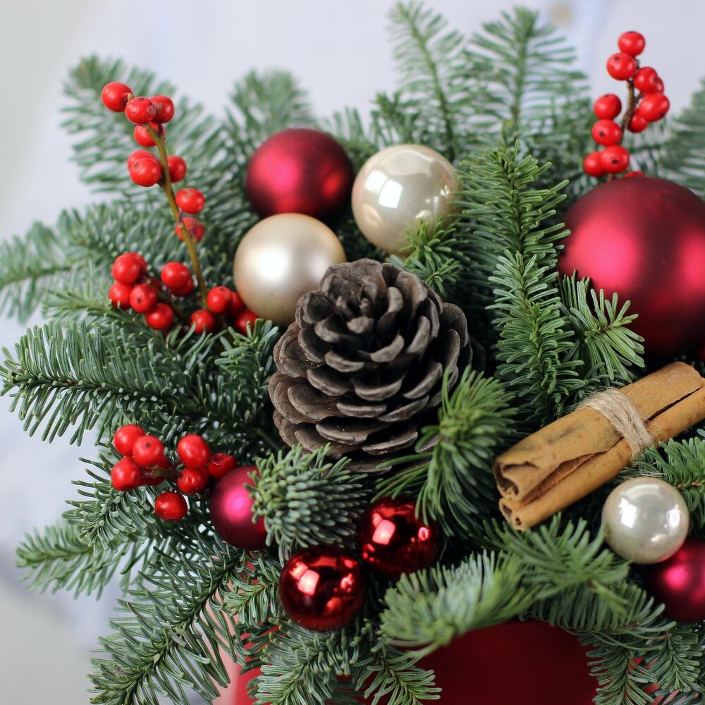 Рождественская композиция в коробке