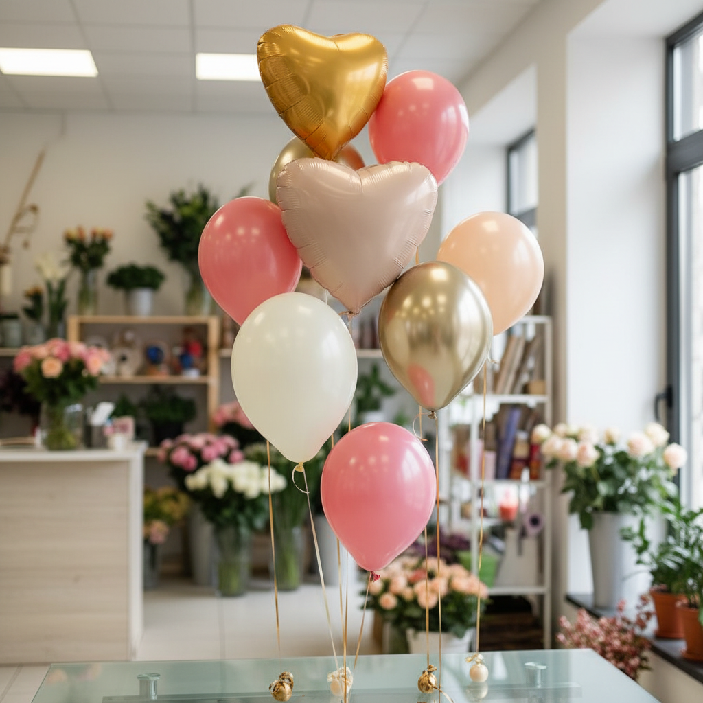 Воздушные шары в стиле бохо