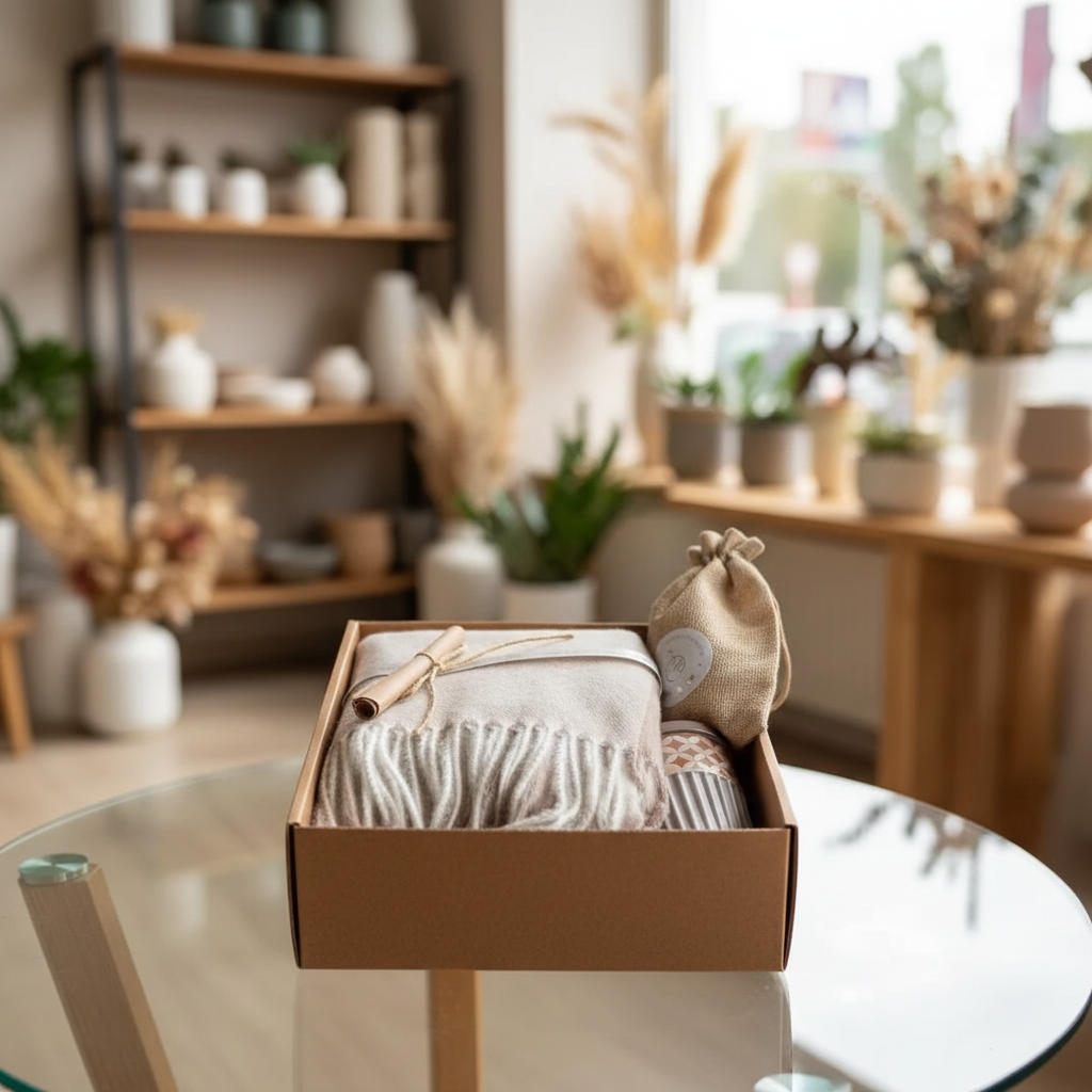 Подарочный набор для женщин - подарок для учительницы, мамы, подруги, коллеги - теплый женский шарф, палантин, свеча.